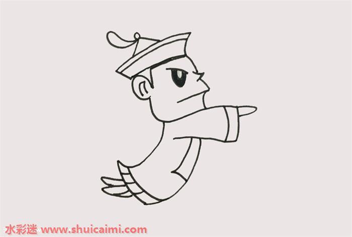 经典搞笑的僵尸简笔画步骤图大全