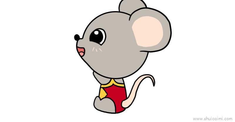 老鼠宝宝儿童画怎么画 老鼠宝宝简笔画步骤