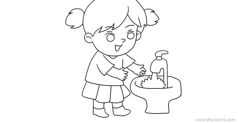 预防肺炎儿童画怎么画 预防肺炎简笔画图片