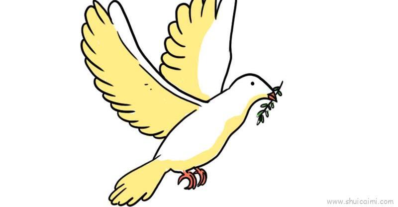 和平鸽儿童画怎么画 和平鸽简笔画图片大全