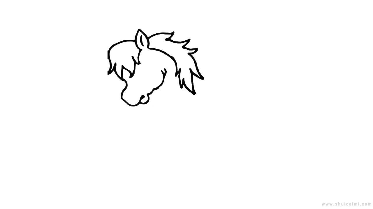 骏马简笔画怎么画 骏马简笔画图片
