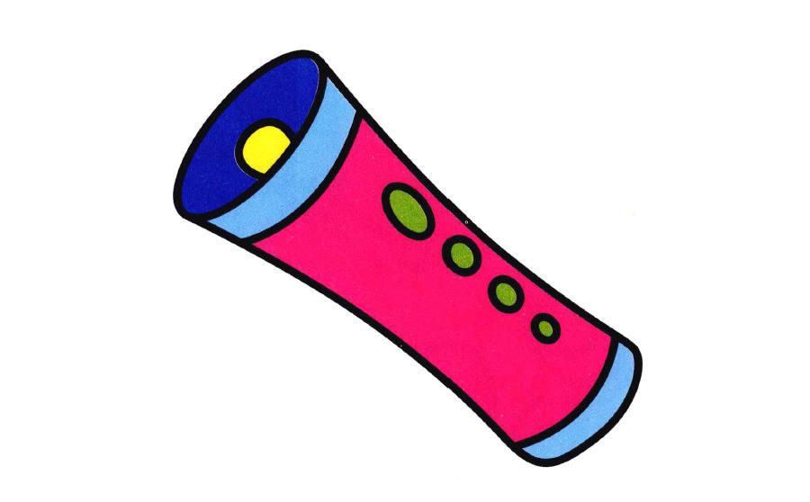 手电筒简笔画图片（手拿手电筒简笔画）