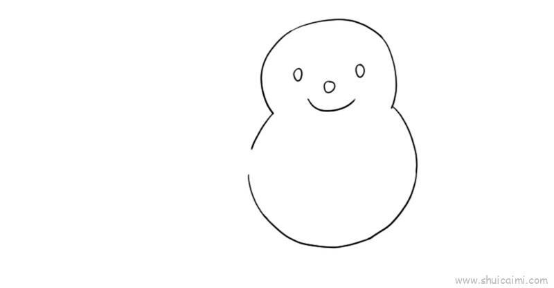 冬至堆雪人儿童画怎么画 冬至堆雪人简笔画简单