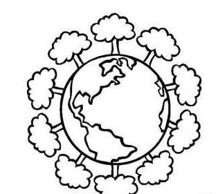 地球的简笔画图片大全 地球的简笔画图片带颜色