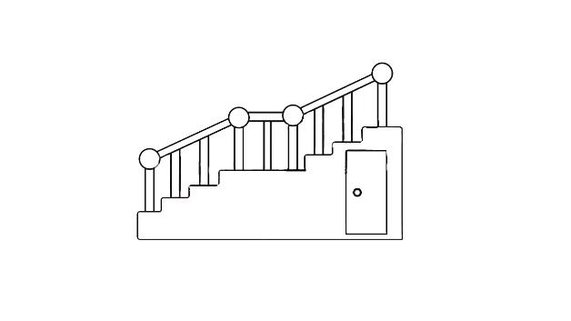 楼梯简笔画怎么画 楼梯简笔画步骤