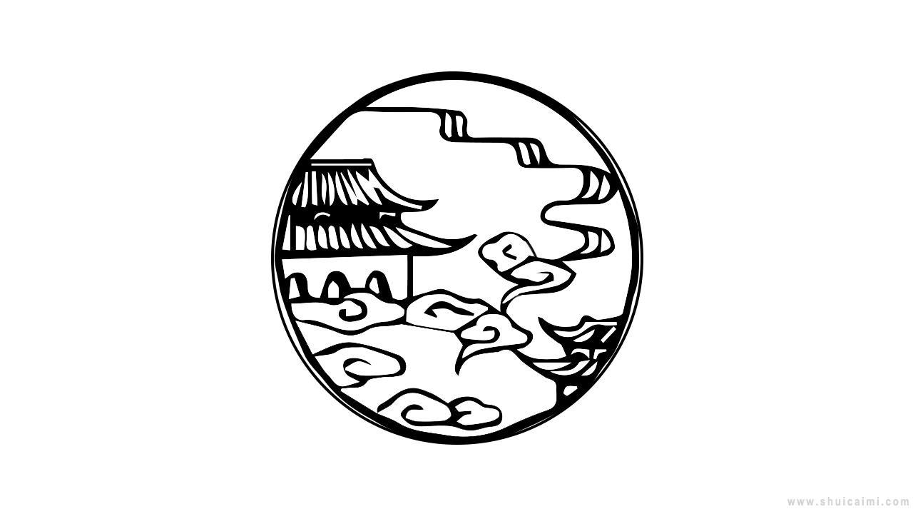 月宫简笔画怎么画 月宫简笔画图片大全