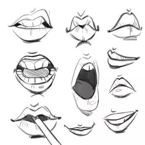 动漫女生嘴巴简笔画 动漫女生嘴巴怎么画