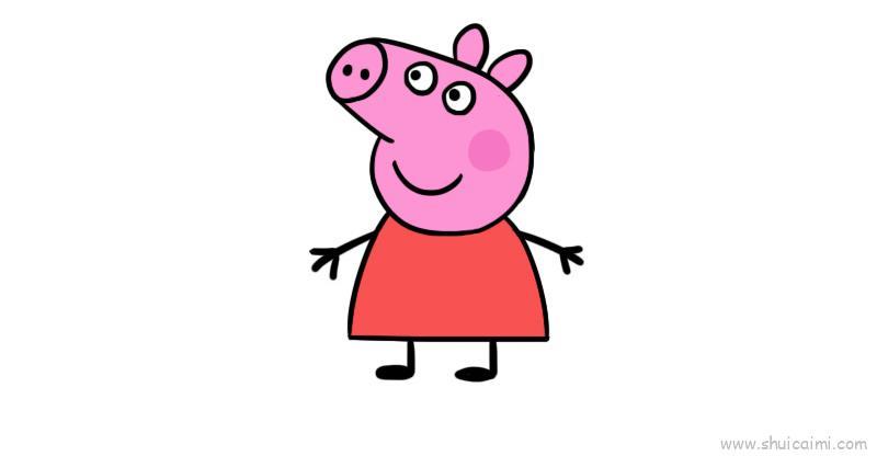 小猪佩奇教学儿童画怎么画 小猪佩奇教学简笔画画法