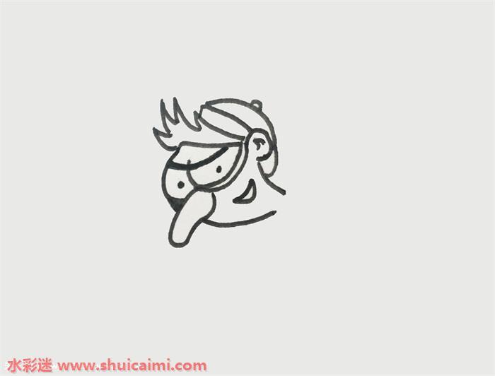 坏人怎么画 坏人简笔画图片彩色