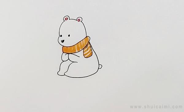 北极熊简笔画怎么画 北极熊简笔画顺序