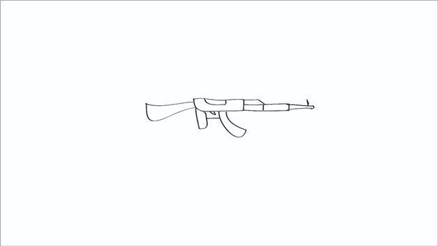 枪的简笔画怎么画 枪简笔画简单