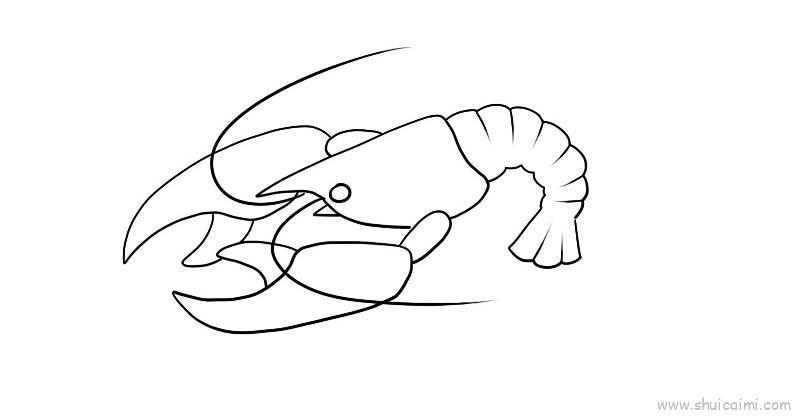 大龙虾儿童画怎么画 大龙虾简笔画画法