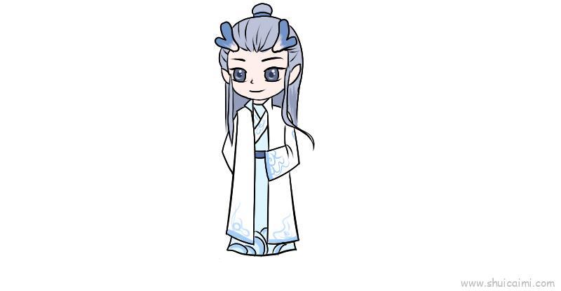 敖丙魔童降世儿童画怎么画 敖丙魔童降世简笔画简单