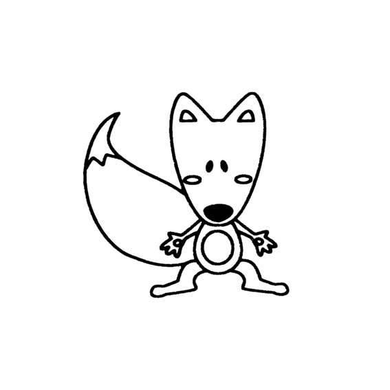 简笔画狐狸 简笔画狐狸头的画法