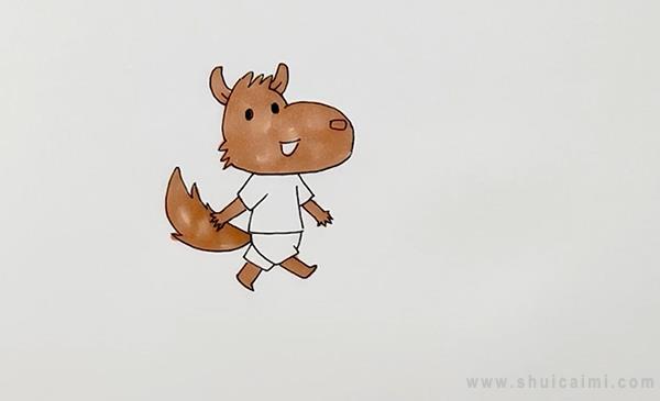 大灰狼简笔画怎么画 大灰狼简笔画步骤
