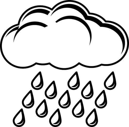 下雨简笔画 下雨简笔画彩色图片