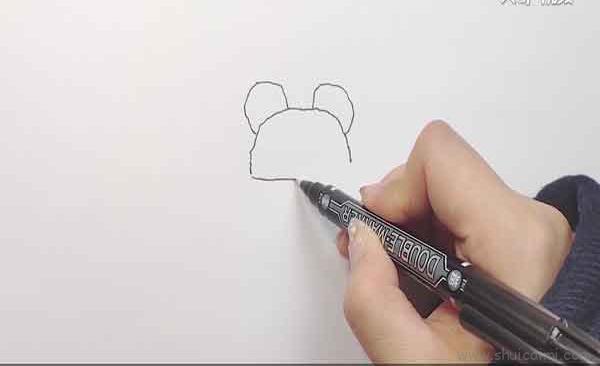 熊猫帽子儿童画怎么画 熊猫帽子简笔画图片大全