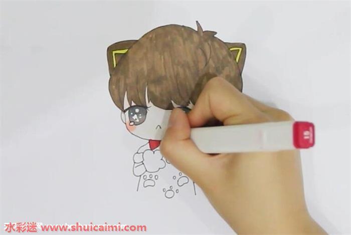 王俊凯Q版简笔画怎么画简单彩色