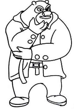 熊大简笔画图片 熊出没之熊大简笔画