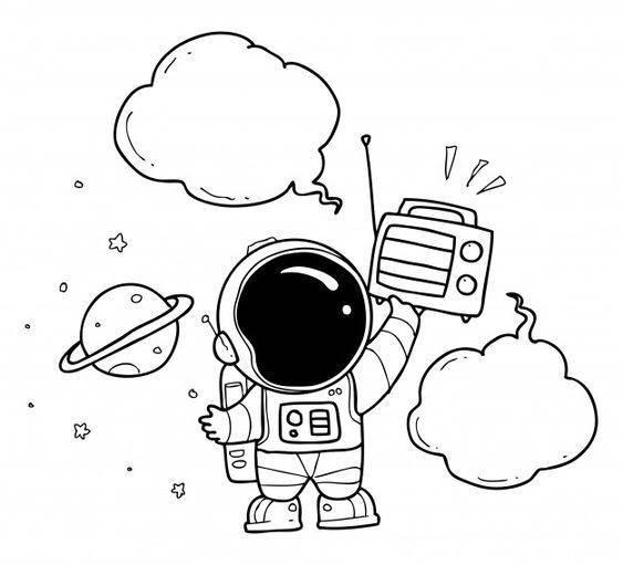 宇航员简笔画 宇航员简笔画太空人