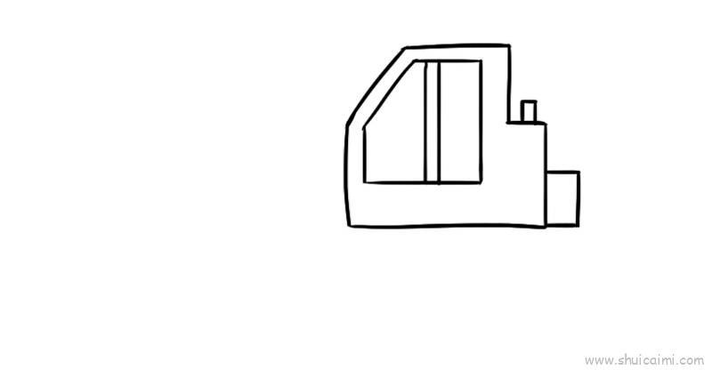 挖土机儿童画怎么画 挖土机简笔画图片大全