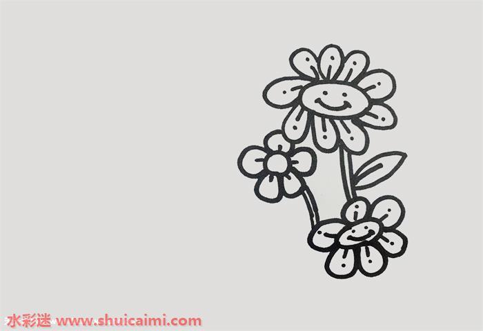 美丽花园怎么画 美丽花园简笔画图片带颜色