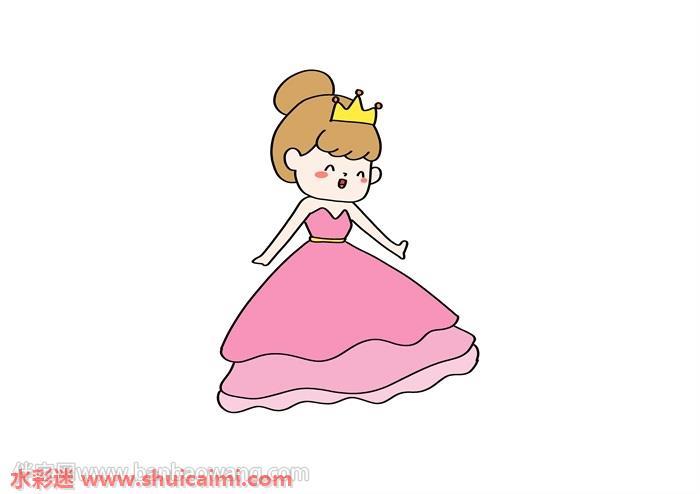 可爱公主怎么画 可爱公主简笔画漂亮