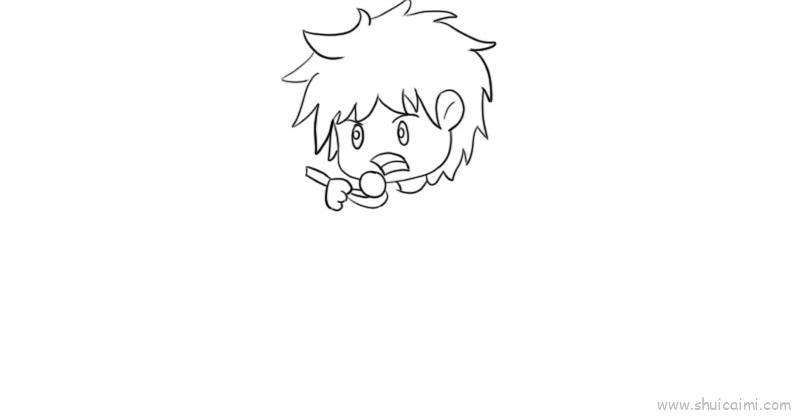 元宵节小孩吃汤圆儿童画怎么画 元宵节小孩吃汤圆简笔画好看