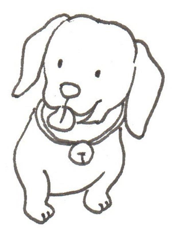 田园犬的简笔画怎么画 田园犬的简笔画顺序