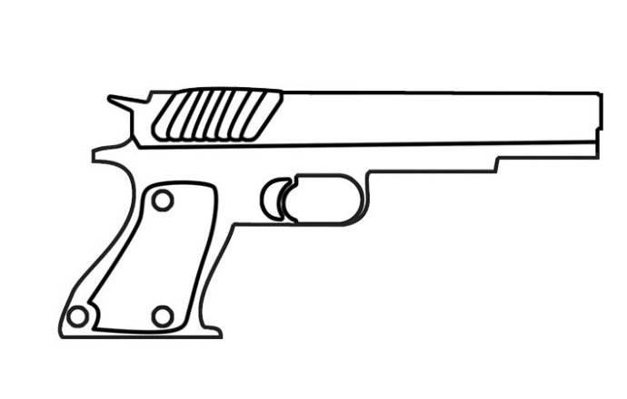 枪的简笔画 枪的简笔画m416