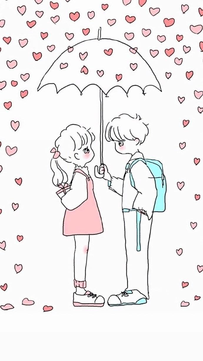 简笔画情侣 简笔画情侣小人