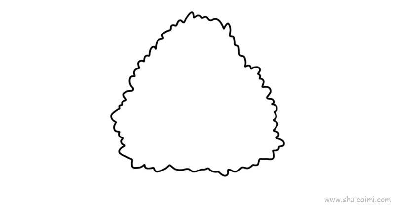 粽子儿童画怎么画 粽子简笔画顺序