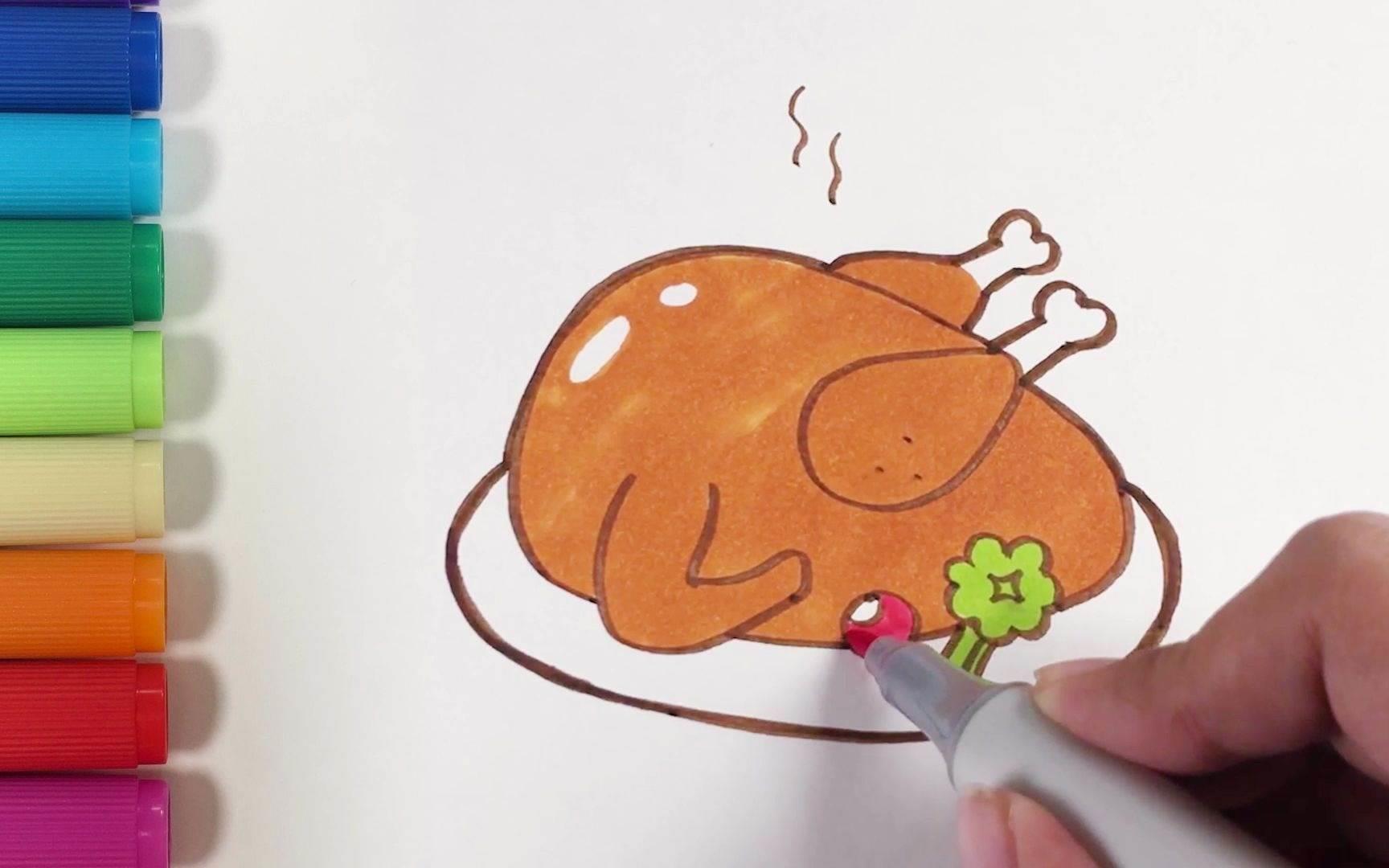 火鸡简笔画 火鸡简笔画图片
