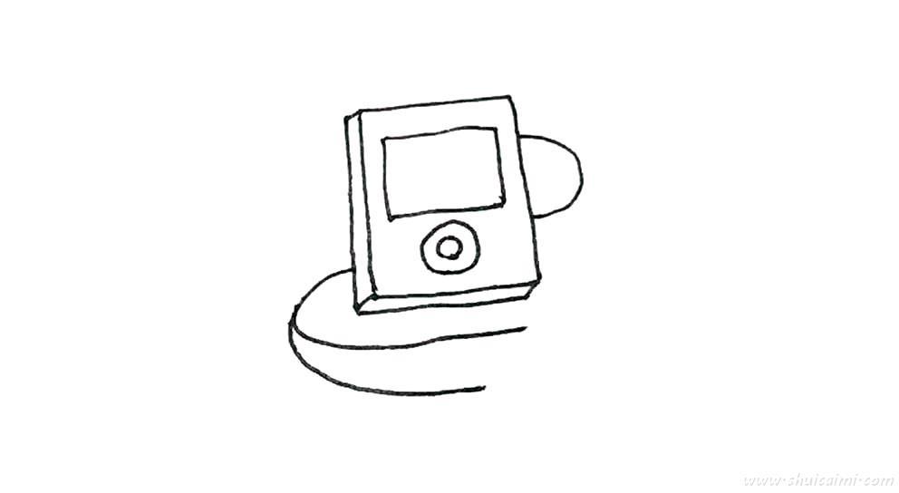 随身听怎么画 随身听简笔画简单好看带颜色