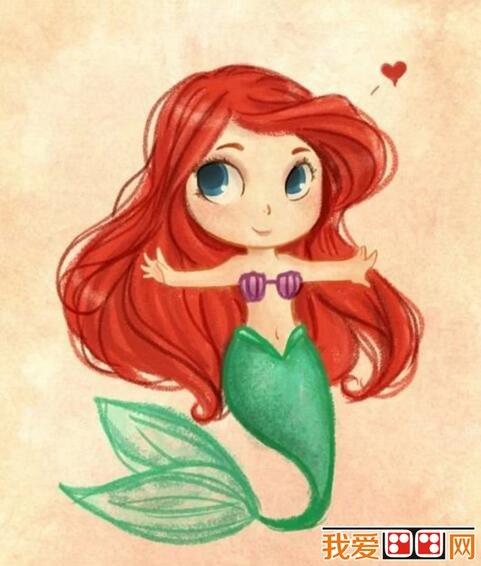 美人鱼儿童作品欣赏简笔画怎么画 美人鱼儿童作品欣赏简笔画画法