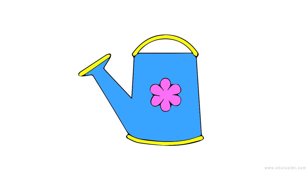 浇花水壶简笔画怎么画 浇花水壶简笔画步骤
