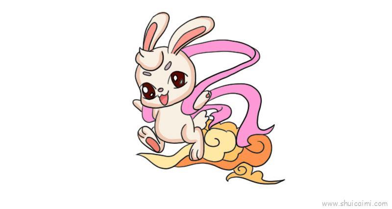 玉兔儿童画怎么画 玉兔简笔画简单