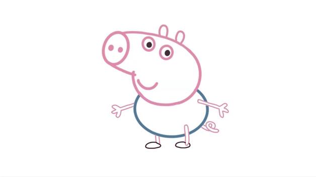 乔治简笔画怎么画 乔治简笔画图片大全