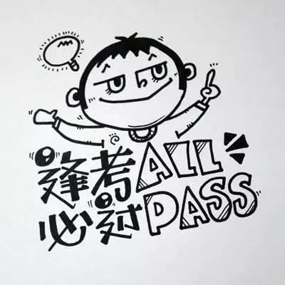 中考励志简笔画 中考励志画报