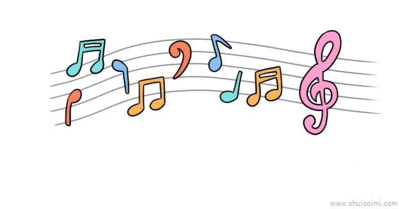 音符简笔画 音符简笔画简单又漂亮