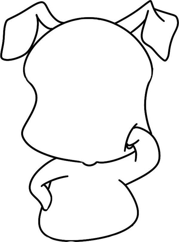 气愤的小猪的简笔画怎么画 气愤的小猪简笔画简单又好看