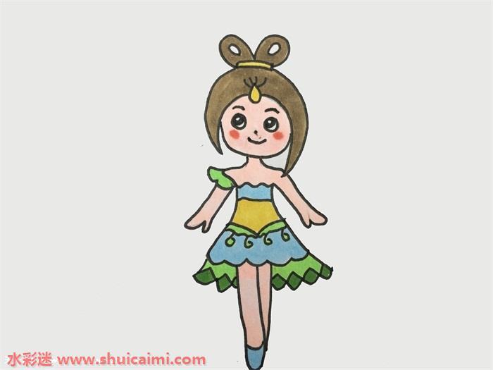 怎么画简单漂亮卡通叶罗丽仙子简笔画？