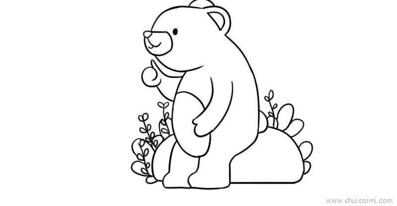 动物情景画儿童画怎么画 动物情景画简笔画顺序