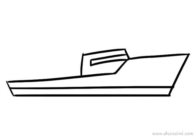 军舰儿童画怎么画 军舰简笔画顺序