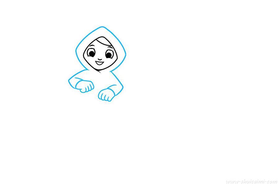 踩水坑怎么画 踩水坑简笔画简单又漂亮彩色
