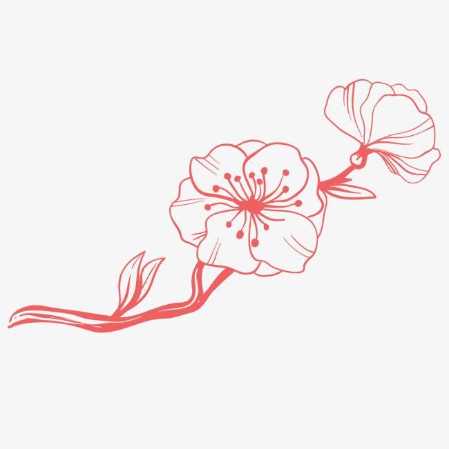 桃花简笔画图片大全 桃花简笔画图片大全带颜色