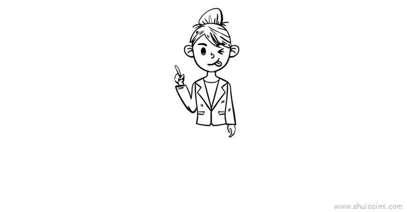 漫画女生儿童画怎么画 漫画女生简笔画简单又好看