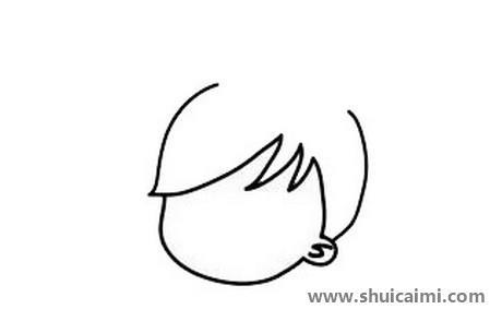 卡通护士简笔画步骤教程