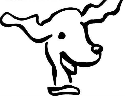 狗头简笔画图片大全 狗头简笔画图片大全可爱卡通