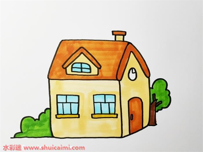 房子怎么画 房子简笔画步骤